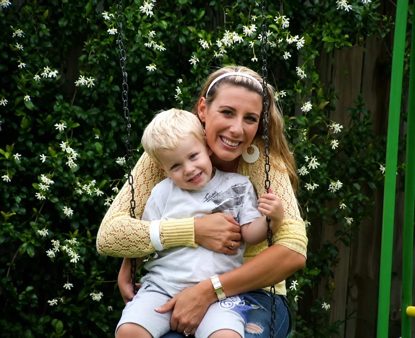 Bailey with his mum