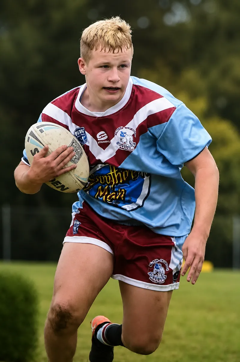 Bailey playing rugby