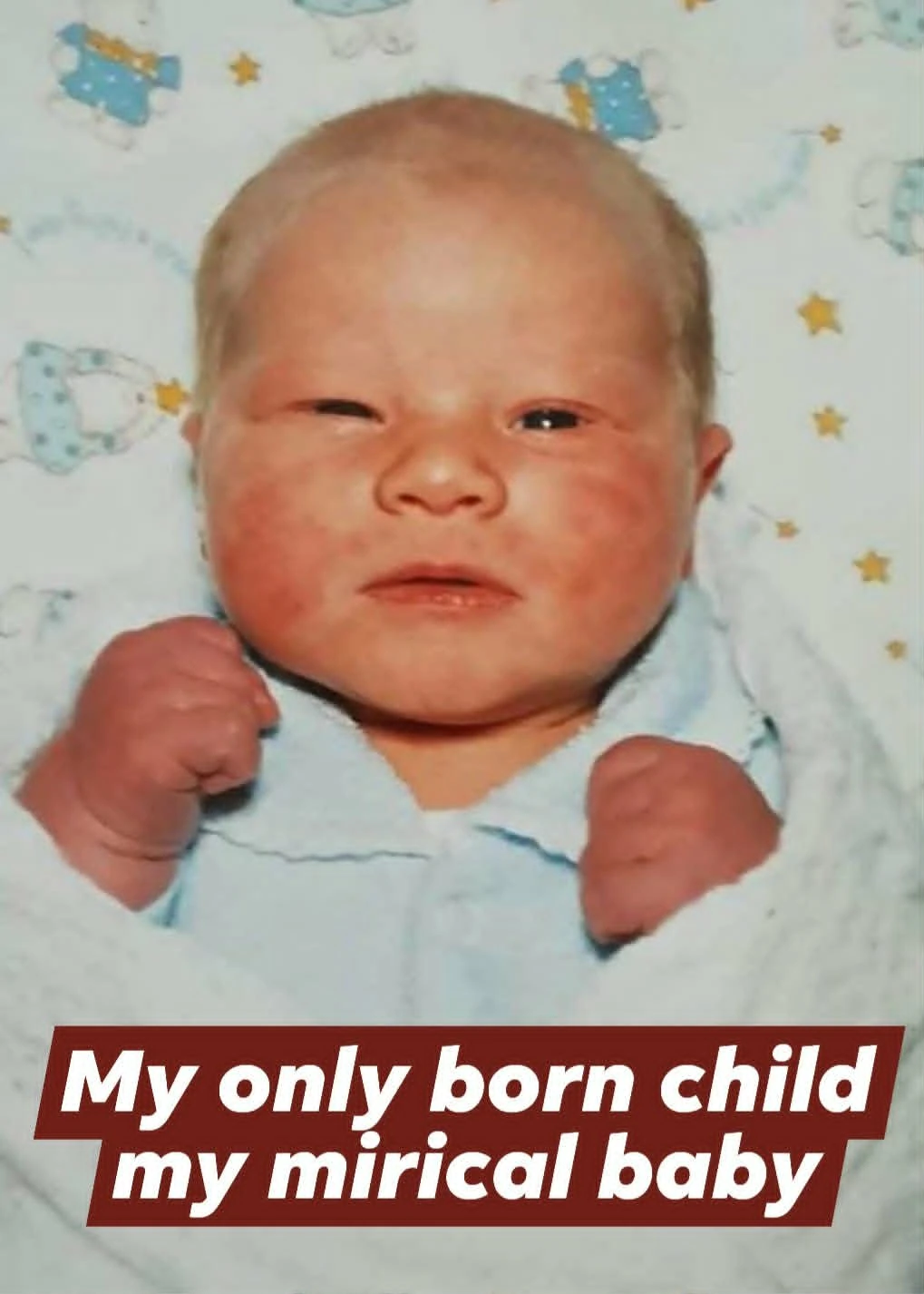 Bailey as a newborn baby
